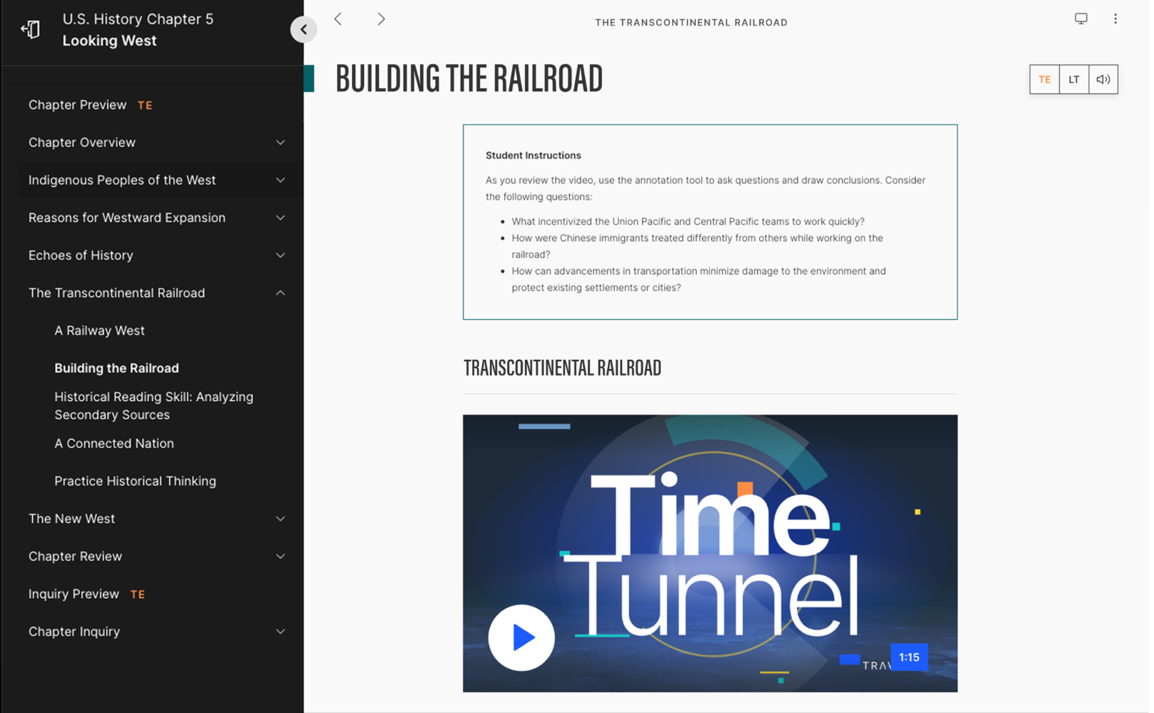 Example of Traverse's digital platform.