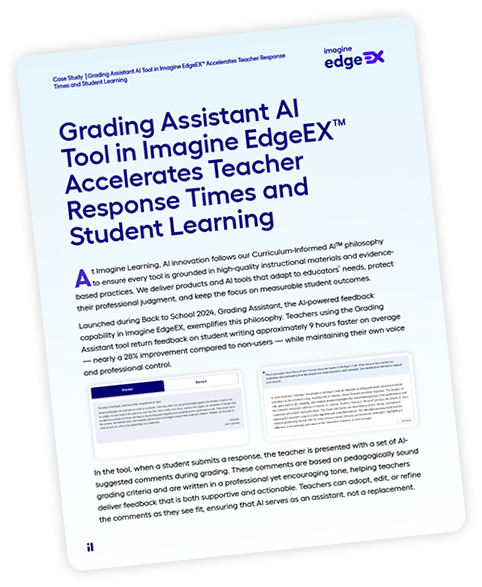 Cover page of an Imagine Edgenuity research paper